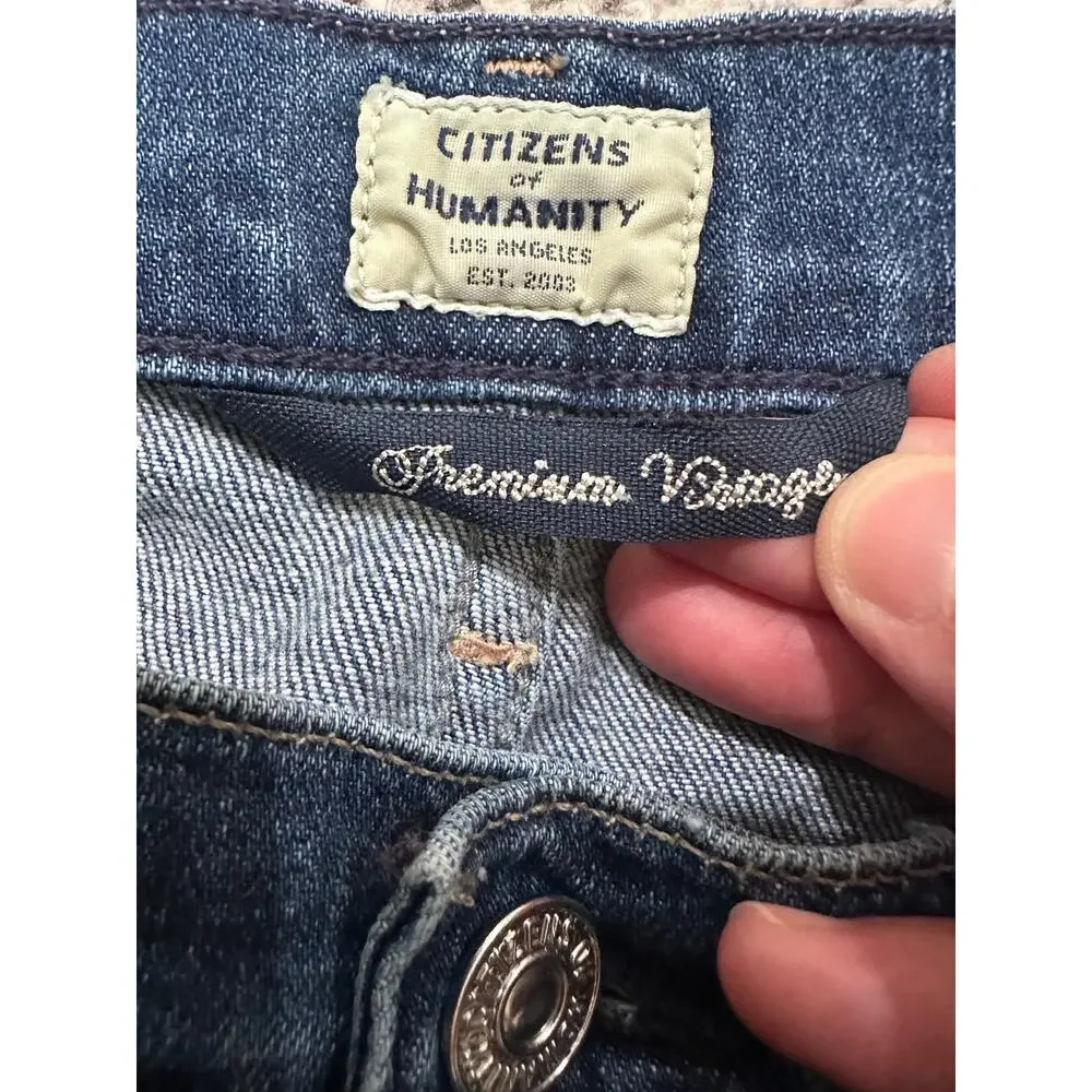 CoH Emerson Slim Boyfriend Jeans Button Fly Straight Leg Medium Wash, 28